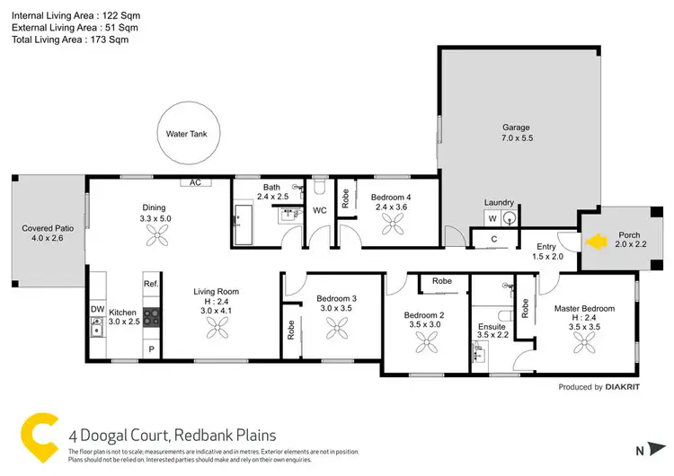 Floorplan of Homely house listing, 4 Doogal Court, Redbank Plains QLD 4301