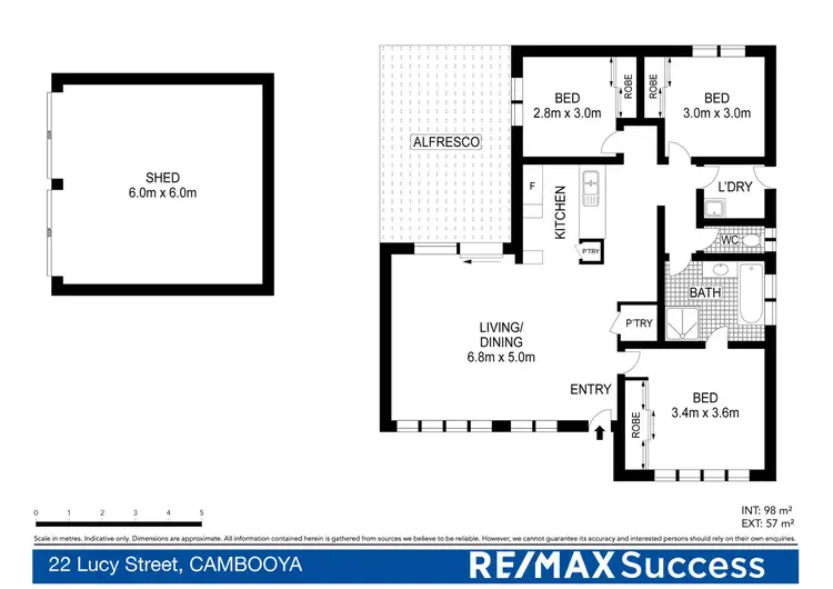 Floorplan of Homely house listing, 22 Lucy Street, Cambooya QLD 4358