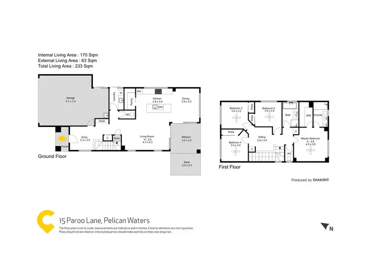 Floorplan of Homely house listing, 15 Paroo Lane, Pelican Waters QLD 4551