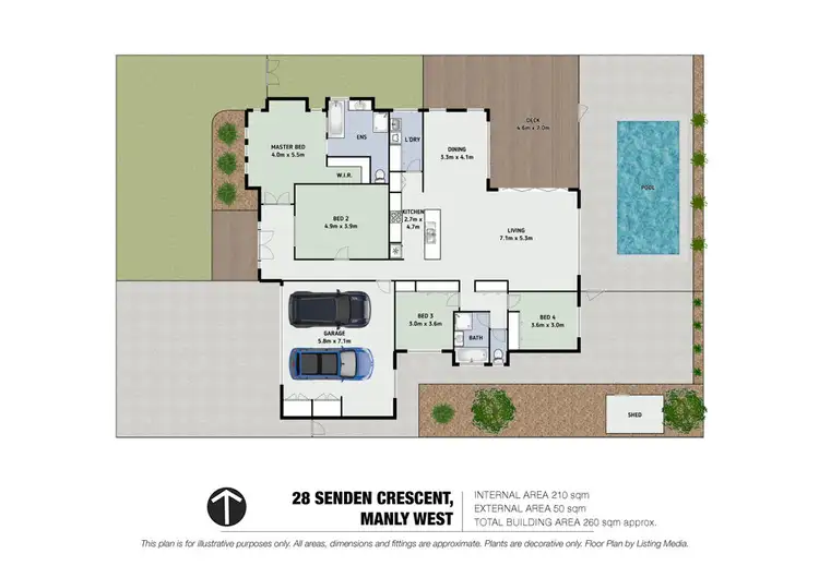 Floorplan of Homely house listing, 28 Senden Crescent, Manly West QLD 4179