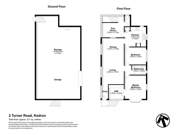 Floorplan of Homely house listing, 2 Turner Road, Kedron QLD 4031