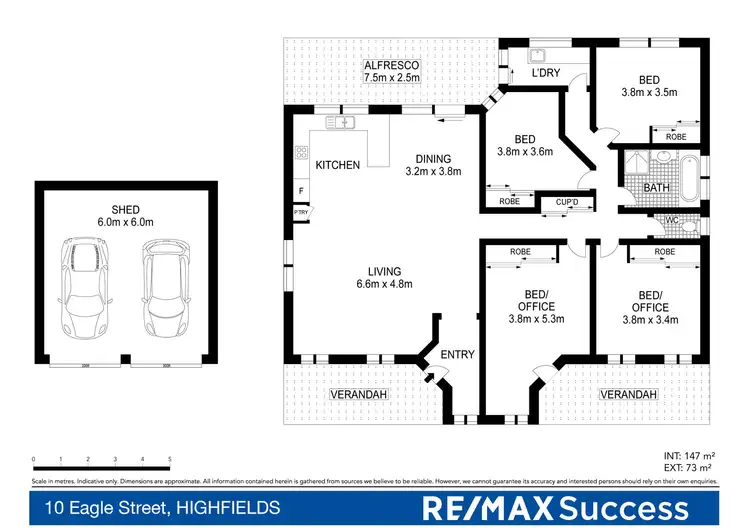 Floorplan of Homely house listing, 10 Eagle Street, Highfields QLD 4352