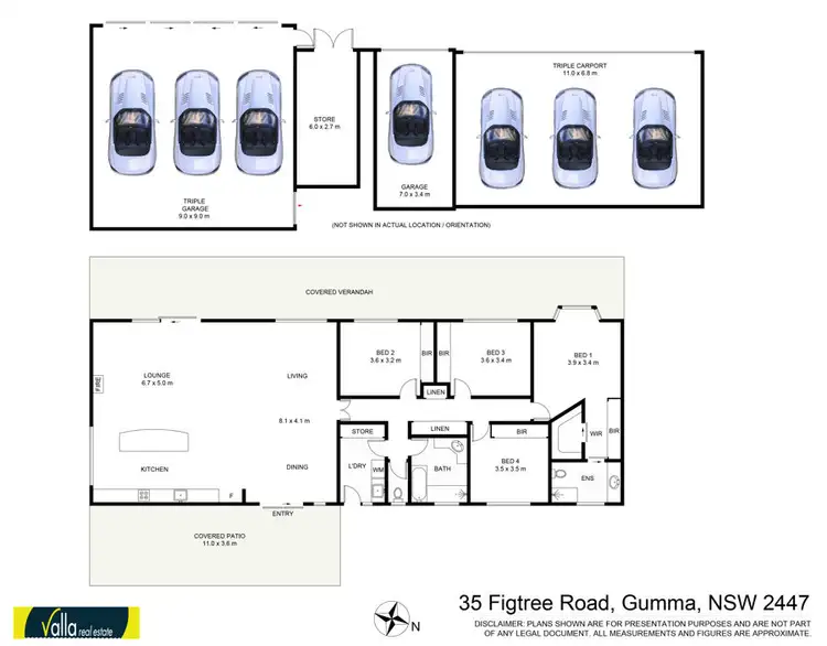 Floorplan of Homely house listing, 35 Figtree Road, Gumma NSW 2447