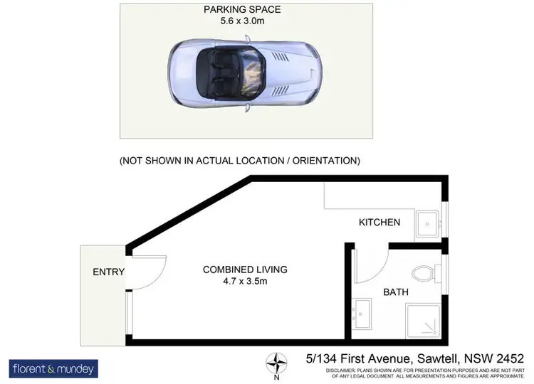Floorplan of Homely unit listing, 5/134 First Avenue, Sawtell NSW 2452