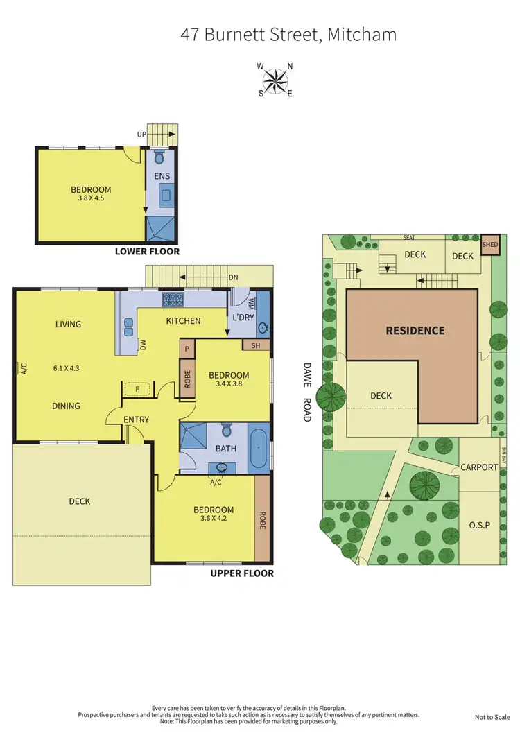 Floorplan of Homely house listing, 47 Burnett Street, Mitcham VIC 3132
