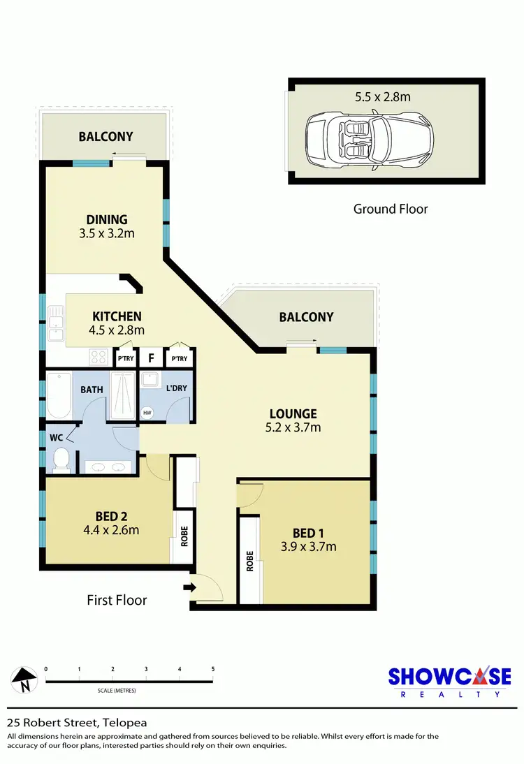 Floorplan of Homely unit listing, 2/5 Robert Street, Telopea NSW 2117