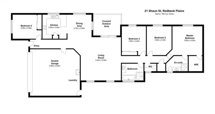 Floorplan of Homely retirement listing, 21 SHAUN STREET, Redbank Plains QLD 4301