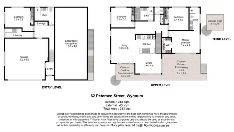Floorplan of Homely house listing, 62 Petersen Street, Wynnum QLD 4178