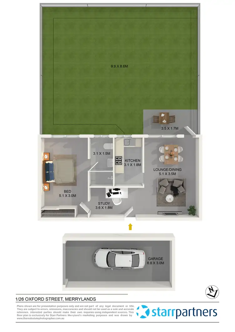 Floorplan of Homely unit listing, 1/26-28 Oxford Street, Merrylands NSW 2160