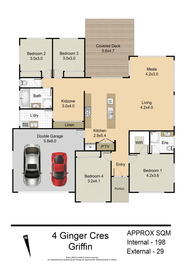 Floorplan of Homely house listing, 4 Ginger Crescent, Griffin QLD 4503