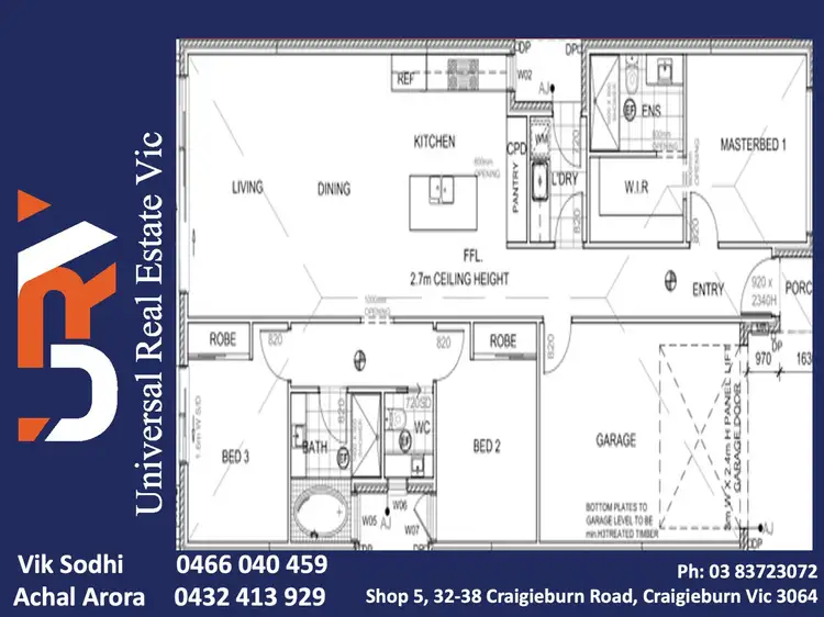 Floorplan of Homely house listing, 43 Rialto Circuit, Craigieburn VIC 3064