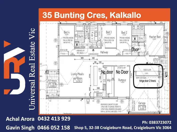 Floorplan of Homely house listing, 35 Bunting Crescent, Kalkallo VIC 3064