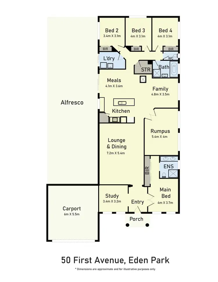 Floorplan of Homely house listing, 50 FIRST AVENUE, Eden Park VIC 3757