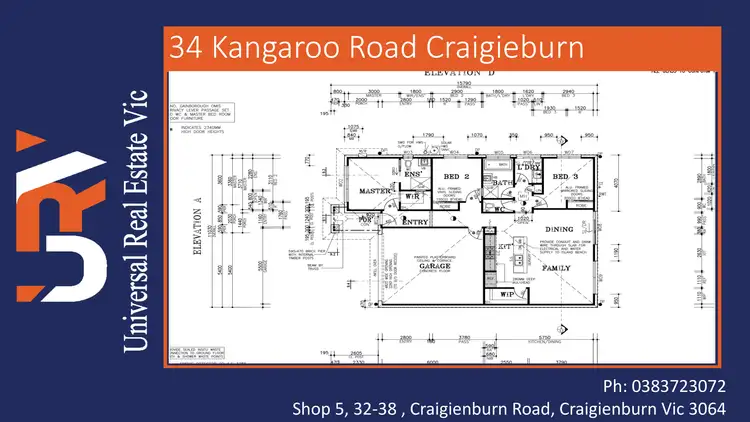 Floorplan of Homely house listing, 34 Kangaroo Road, Craigieburn VIC 3064