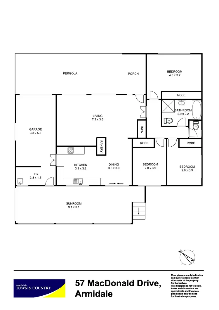 Floorplan of Homely house listing, 57 MacDonald Drive, Armidale NSW 2350