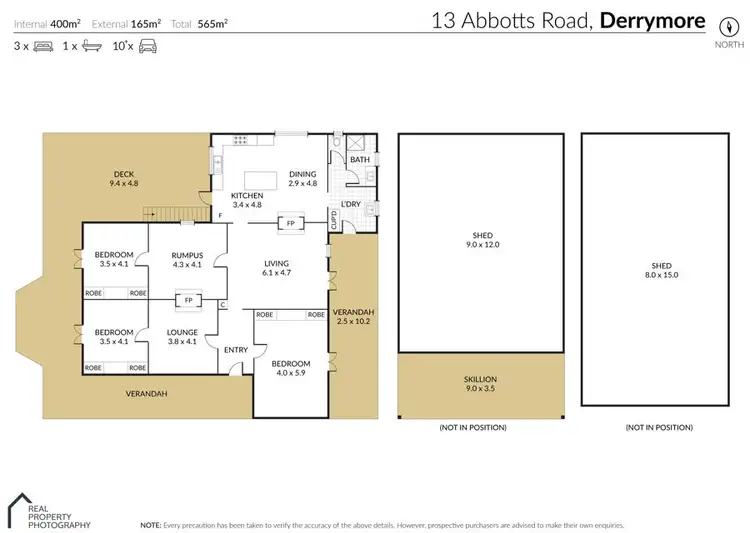 Floorplan of Homely rural property listing, 13 Abbotts Road, Derrymore QLD 4352