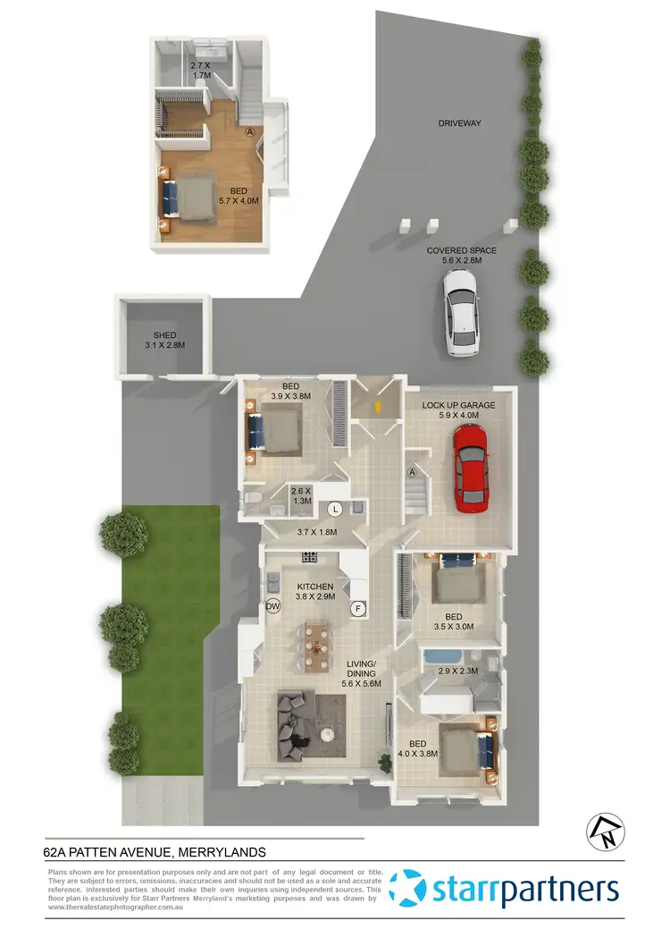 Floorplan of Homely house listing, 62a Patten Avenue, Merrylands NSW 2160