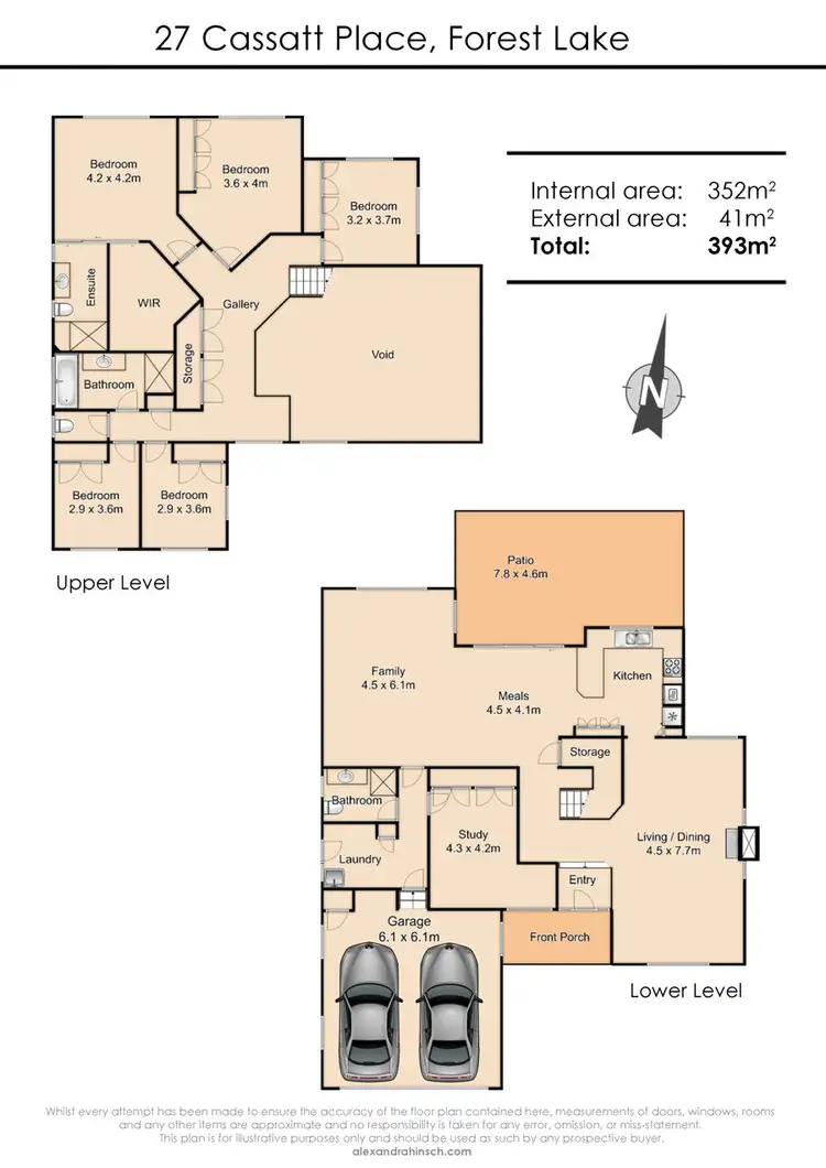 Floorplan of Homely house listing, 27 Cassatt Place, Forest Lake QLD 4078