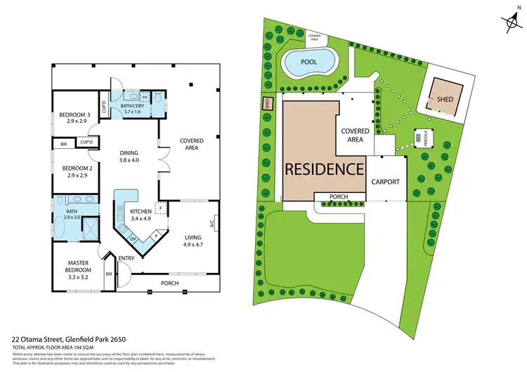 Floorplan of Homely house listing, 22 Otama Street, Glenfield Park NSW 2650