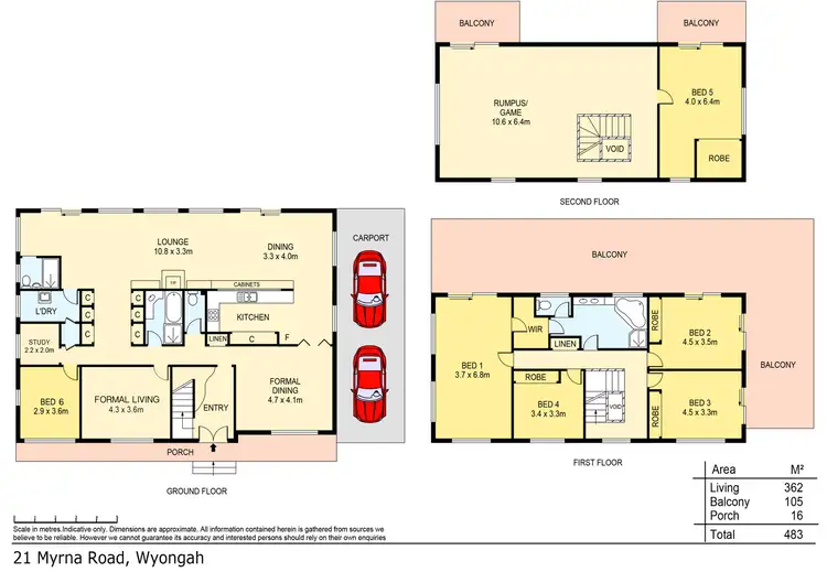 Floorplan of Homely house listing, 21 Myrna Road, Wyongah NSW 2259