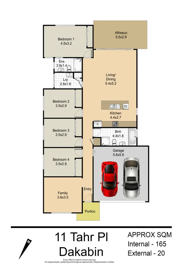 Floorplan of Homely house listing, 11 Tahr Place, Dakabin QLD 4503