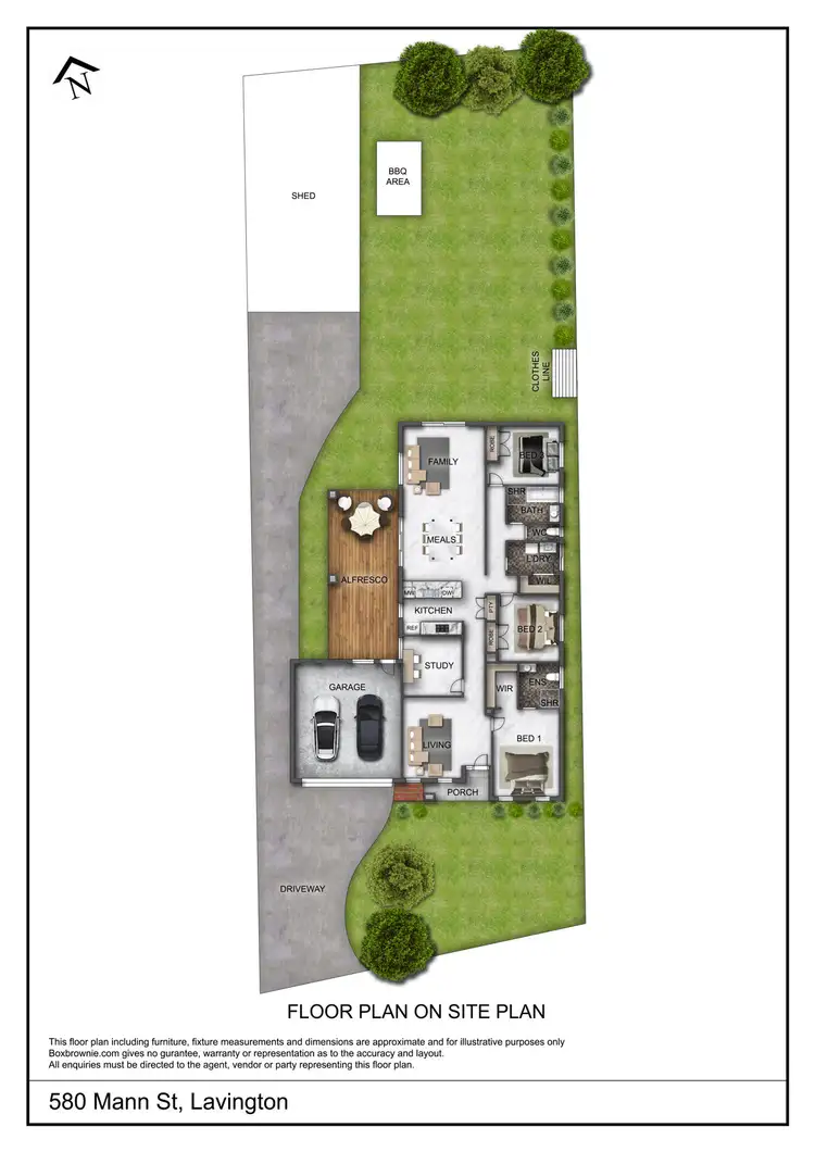 Floorplan of Homely house listing, 580 Manns St, Lavington NSW 2641
