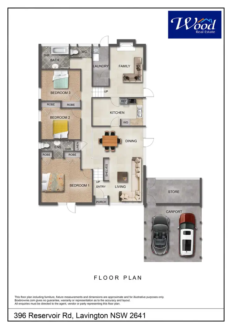 Floorplan of Homely house listing, 396 Reservoir Rd, Lavington NSW 2641