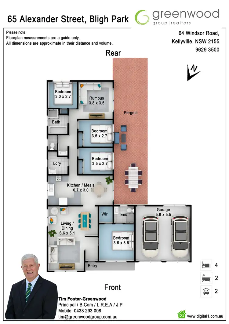 Floorplan of Homely house listing, 65 Alexander Street, Bligh Park NSW 2756