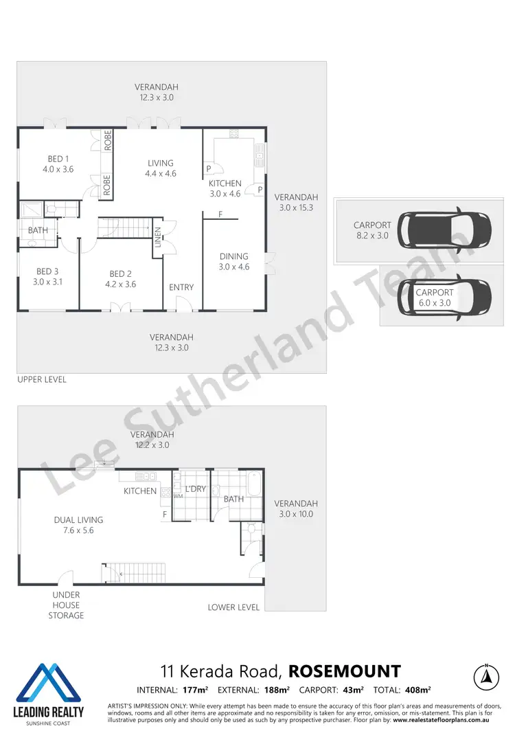 Floorplan of Homely house listing, 11 Kerada Rd, Rosemount QLD 4560