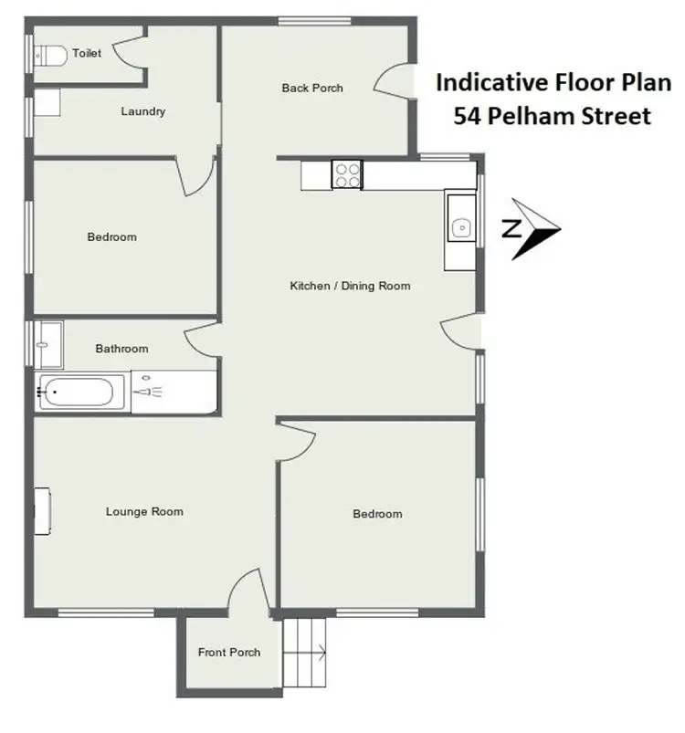 Floorplan of Homely house listing, 54 Pelham Street, Tenterfield NSW 2372