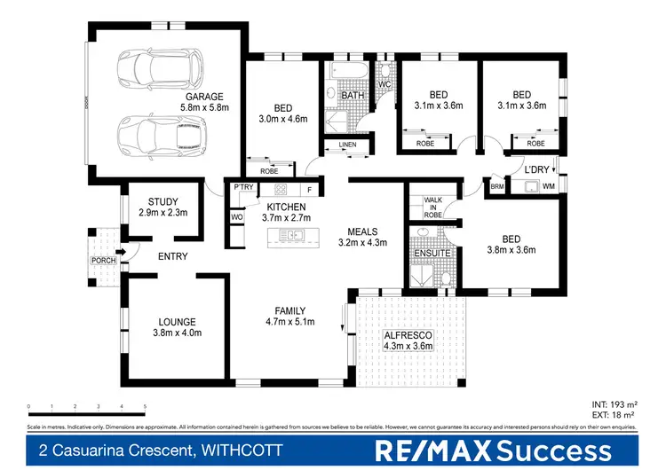 Floorplan of Homely house listing, 2 Casuarina Crescent, Withcott QLD 4352