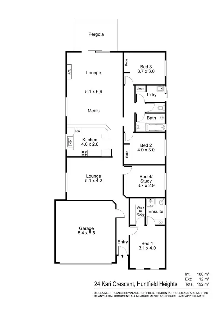 Floorplan of Homely house listing, 24 Kari Crescent, Huntfield Heights SA 5163