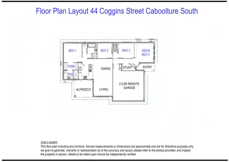 Floorplan of Homely house listing, 44 Coggins Street, Caboolture South QLD 4510