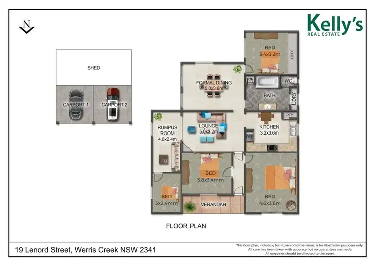 Floorplan of Homely house listing, 19 Lenord Street, Werris Creek NSW 2341