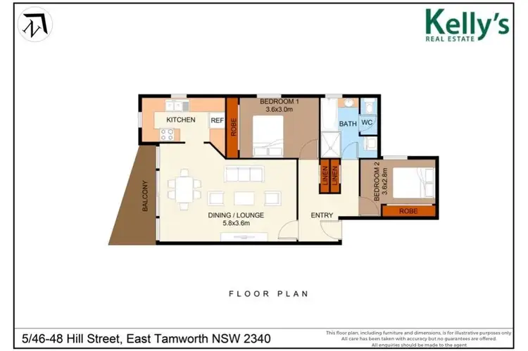 Floorplan of Homely house listing, 5/46-48 Hill Street, East Tamworth NSW 2340