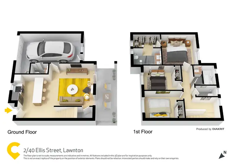 Floorplan of Homely townhouse listing, 2/40 Ellis Street, Lawnton QLD 4501
