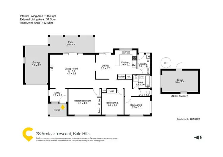 Floorplan of Homely house listing, 28 Arnica Crescent, Bald Hills QLD 4036