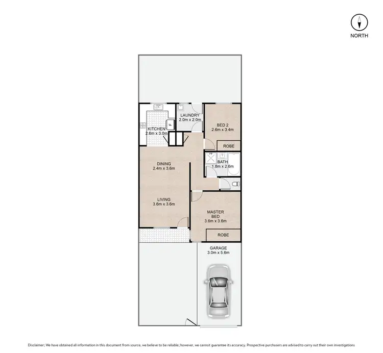 Floorplan of Homely unit listing, 5/255 MAIN RD, Toukley NSW 2263