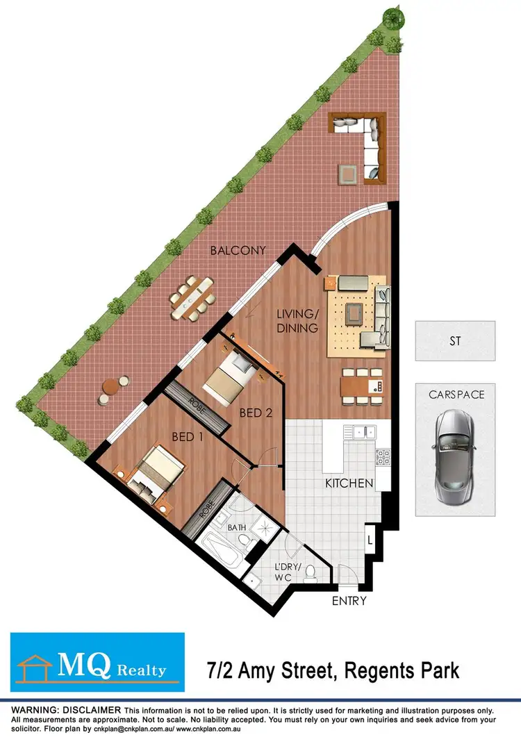 Floorplan of Homely apartment listing, 7/2 Amy Street, Regents Park NSW 2143