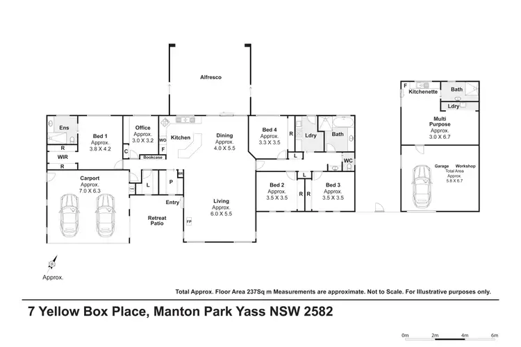 Floorplan of Homely rural property listing, 7 Yellow Box place, Yass NSW 2582