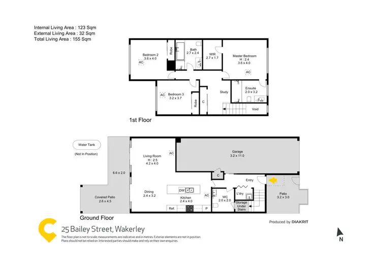 Floorplan of Homely townhouse listing, 25 Bailey Street, Wakerley QLD 4154