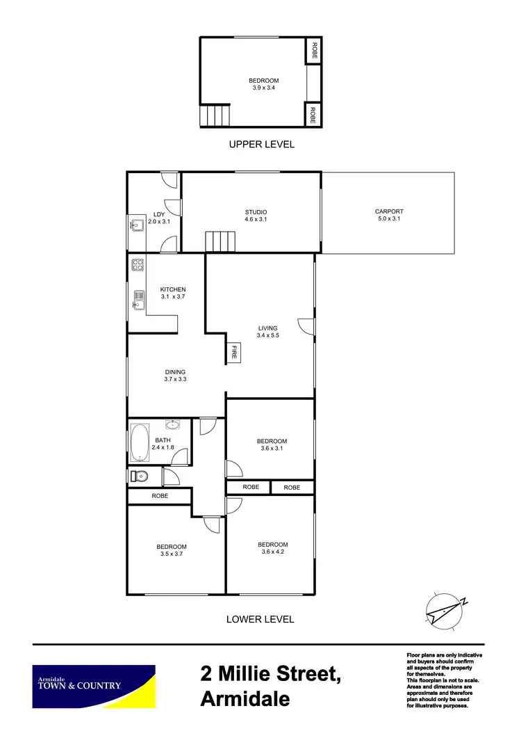 Floorplan of Homely house listing, 2 Millie Street, Armidale NSW 2350