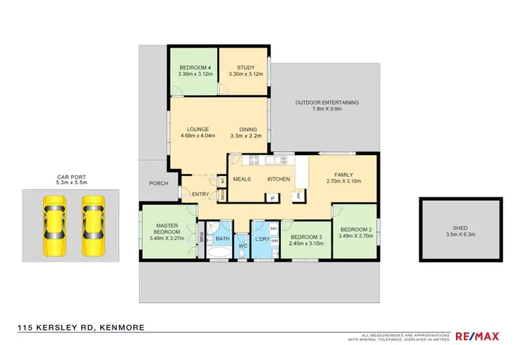 Floorplan of Homely house listing, 115 Kersley Rd, Kenmore QLD 4069