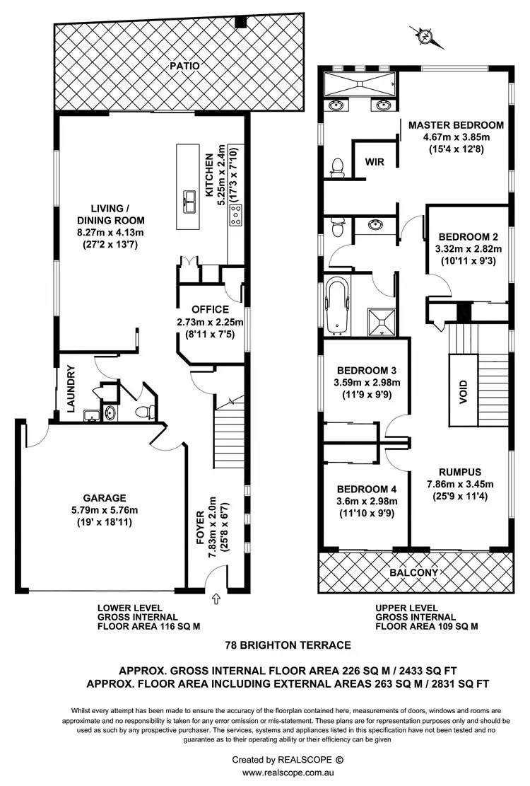 Floorplan of Homely house listing, 78 Brighton Terrace, Sandgate QLD 4017