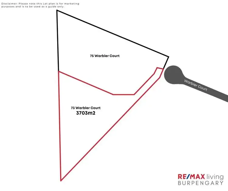 Floorplan of Homely land listing, 73 Warbler Court, Upper Caboolture QLD 4510