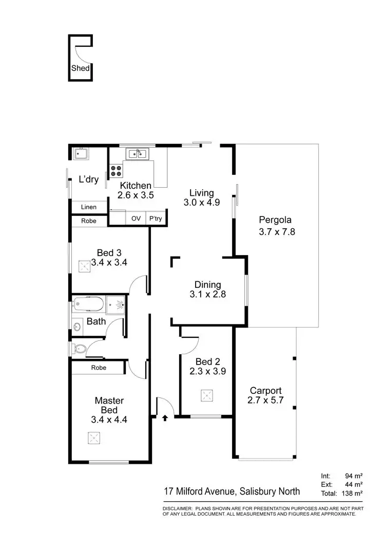 Floorplan of Homely house listing, 17 Milford Avenue, Salisbury North SA 5108