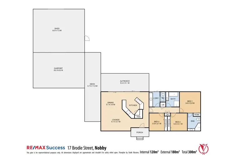 Floorplan of Homely house listing, 17 Brodie Street, Nobby QLD 4360