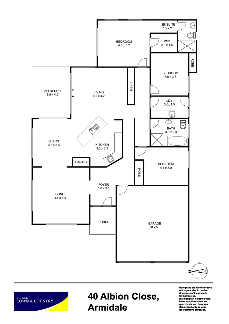 Floorplan of Homely house listing, 40 Albion Close, Armidale NSW 2350