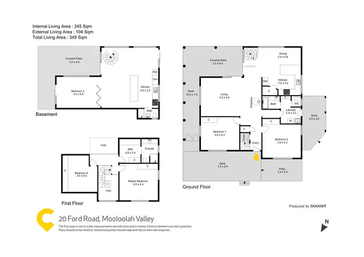 Floorplan of Homely house listing, 20 Ford Road, Mooloolah Valley QLD 4553