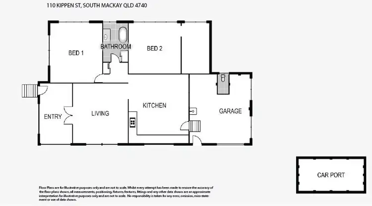 Floorplan of Homely house listing, 110 Kippen Street, South Mackay QLD 4740